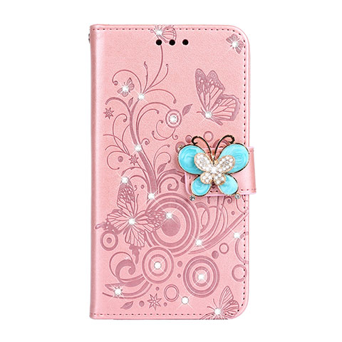 Coque Portefeuille Livre Cuir Etui Clapet L06 pour Huawei P30 Rose