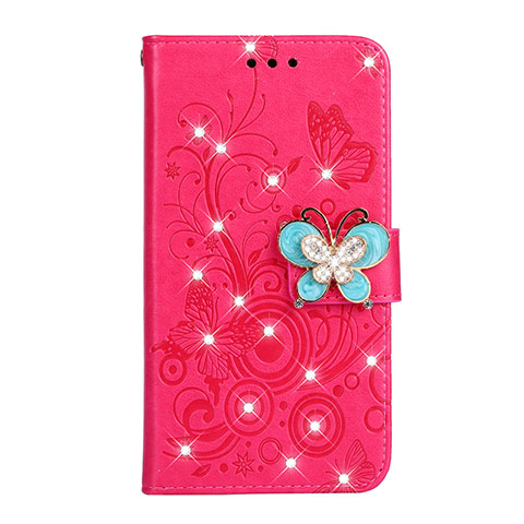 Coque Portefeuille Livre Cuir Etui Clapet L06 pour Huawei P30 Rouge