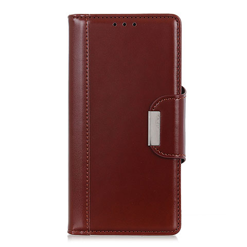 Coque Portefeuille Livre Cuir Etui Clapet L06 pour Oppo A91 Marron