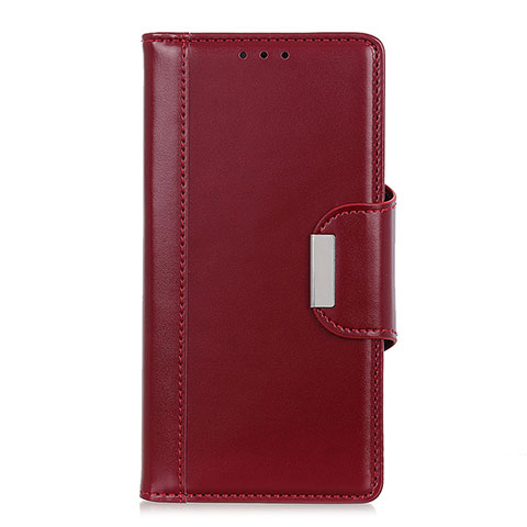 Coque Portefeuille Livre Cuir Etui Clapet L06 pour Oppo A91 Rouge