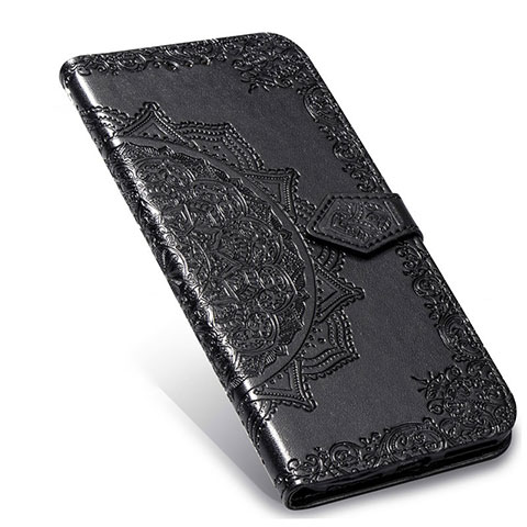 Coque Portefeuille Livre Cuir Etui Clapet L06 pour Realme 6 Pro Noir