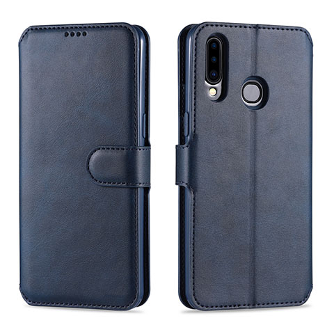 Coque Portefeuille Livre Cuir Etui Clapet L06 pour Samsung Galaxy A20s Bleu