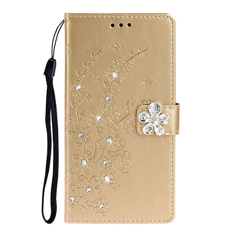 Coque Portefeuille Livre Cuir Etui Clapet L06 pour Samsung Galaxy A51 5G Or