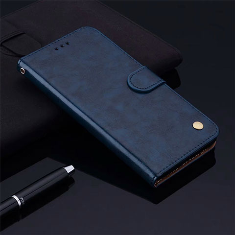 Coque Portefeuille Livre Cuir Etui Clapet L06 pour Samsung Galaxy M21s Bleu