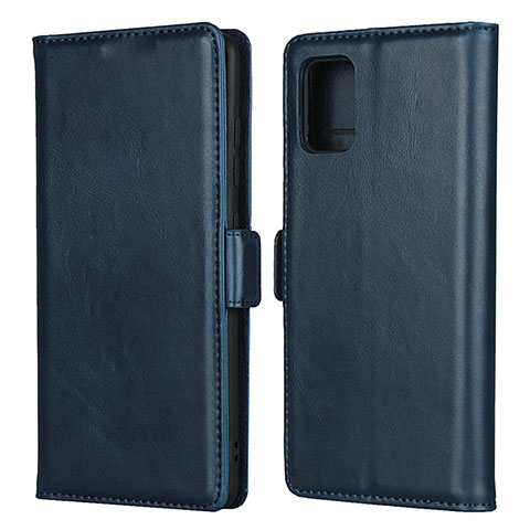 Coque Portefeuille Livre Cuir Etui Clapet L06 pour Samsung Galaxy M40S Bleu