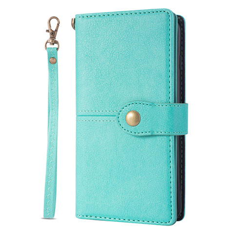 Coque Portefeuille Livre Cuir Etui Clapet L06 pour Samsung Galaxy S20 Plus 5G Cyan