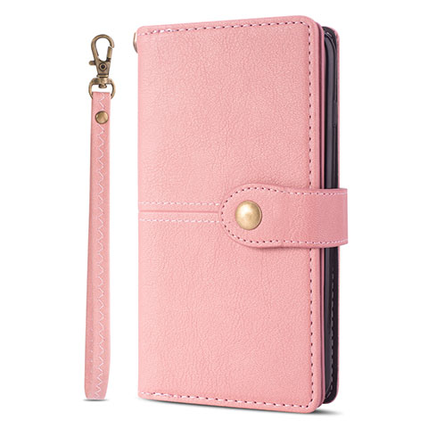 Coque Portefeuille Livre Cuir Etui Clapet L06 pour Samsung Galaxy S20 Plus 5G Or Rose