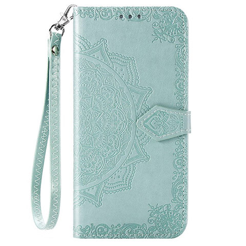 Coque Portefeuille Livre Cuir Etui Clapet L06 pour Vivo V20 Pro 5G Pastel Vert