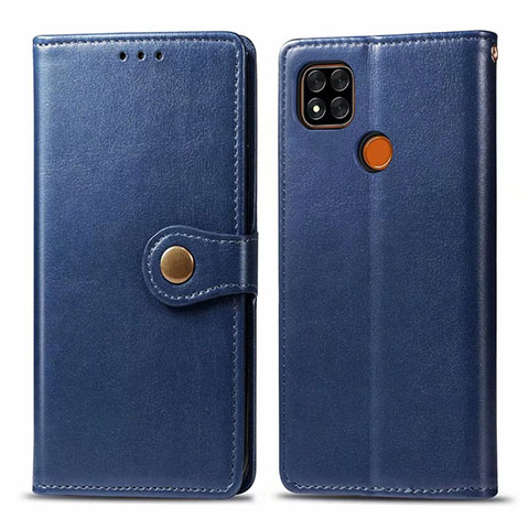 Coque Portefeuille Livre Cuir Etui Clapet L06 pour Xiaomi POCO C31 Bleu