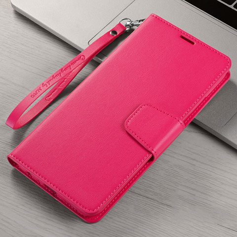 Coque Portefeuille Livre Cuir Etui Clapet L06 pour Xiaomi Redmi 8A Rose Rouge