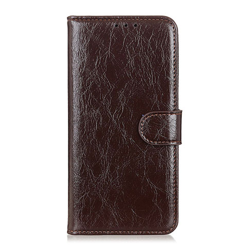 Coque Portefeuille Livre Cuir Etui Clapet L06 pour Xiaomi Redmi 9 Prime India Marron