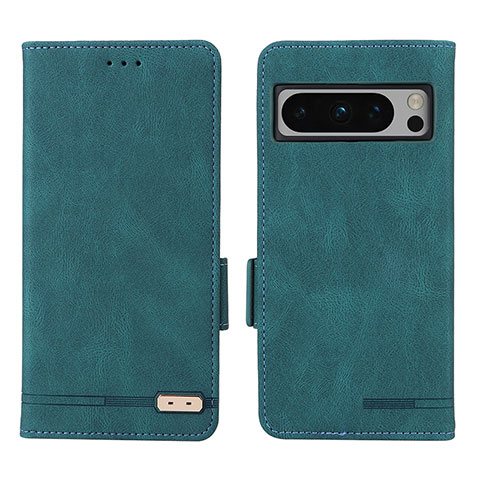 Coque Portefeuille Livre Cuir Etui Clapet L06Z pour Google Pixel 8 Pro 5G Vert