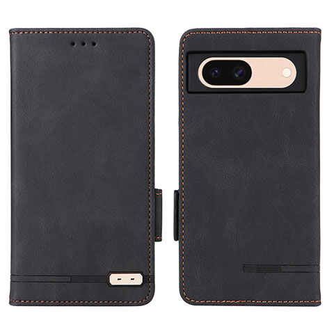 Coque Portefeuille Livre Cuir Etui Clapet L06Z pour Google Pixel 8a 5G Noir