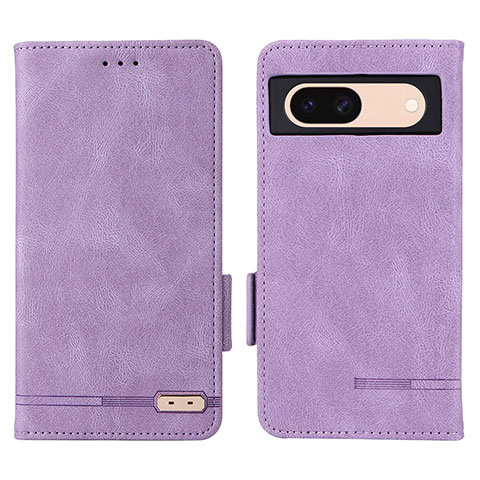 Coque Portefeuille Livre Cuir Etui Clapet L06Z pour Google Pixel 8a 5G Violet