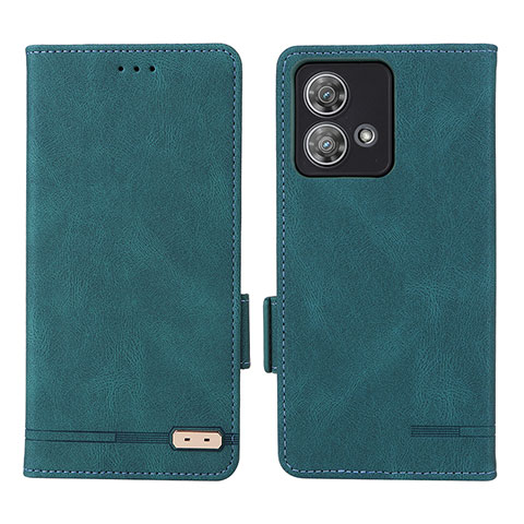 Coque Portefeuille Livre Cuir Etui Clapet L06Z pour Motorola Moto Edge 40 Neo 5G Vert