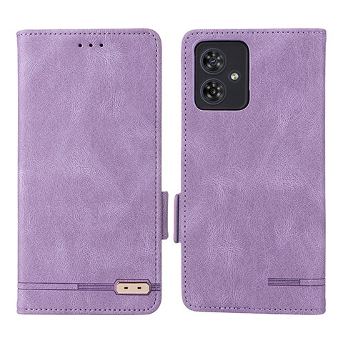 Coque Portefeuille Livre Cuir Etui Clapet L06Z pour Motorola Moto G54 5G Violet