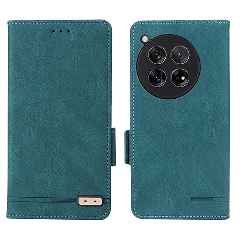 Coque Portefeuille Livre Cuir Etui Clapet L06Z pour OnePlus 12 5G Vert