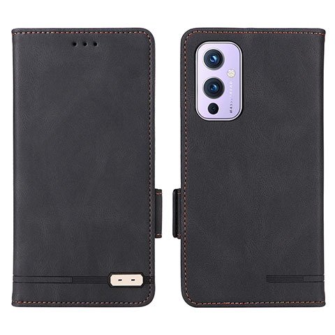 Coque Portefeuille Livre Cuir Etui Clapet L06Z pour OnePlus 9 5G Noir