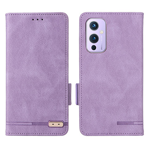 Coque Portefeuille Livre Cuir Etui Clapet L06Z pour OnePlus 9 5G Violet