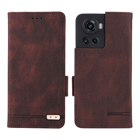 Coque Portefeuille Livre Cuir Etui Clapet L06Z pour OnePlus Ace 5G Marron