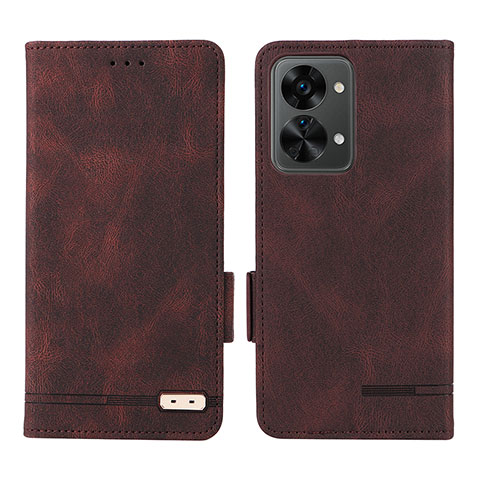 Coque Portefeuille Livre Cuir Etui Clapet L06Z pour OnePlus Nord 2T 5G Marron