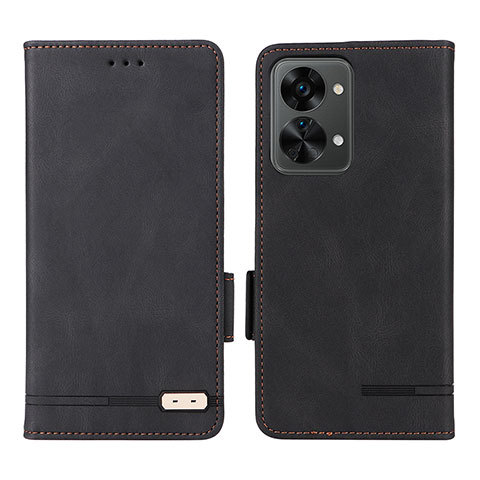 Coque Portefeuille Livre Cuir Etui Clapet L06Z pour OnePlus Nord 2T 5G Noir