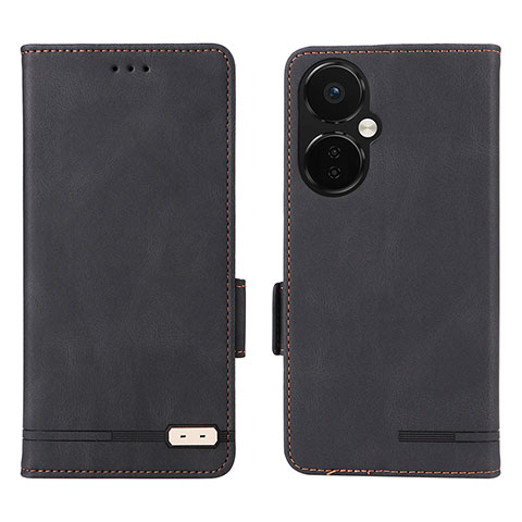 Coque Portefeuille Livre Cuir Etui Clapet L06Z pour OnePlus Nord CE 3 5G Noir