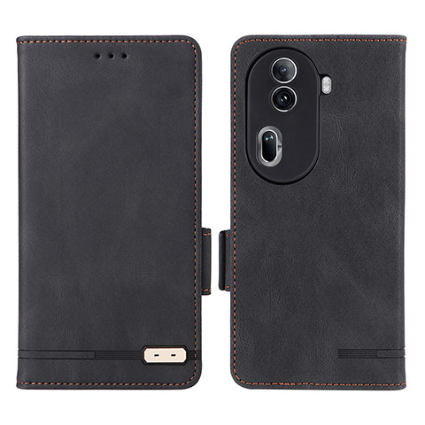 Coque Portefeuille Livre Cuir Etui Clapet L06Z pour Oppo Reno11 Pro 5G Noir