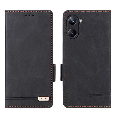 Coque Portefeuille Livre Cuir Etui Clapet L06Z pour Realme 10 Pro 5G Noir