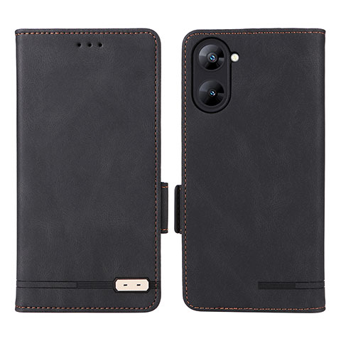 Coque Portefeuille Livre Cuir Etui Clapet L06Z pour Realme 10S 5G Noir