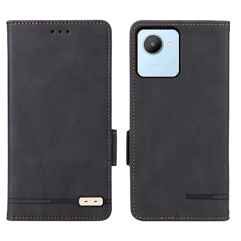 Coque Portefeuille Livre Cuir Etui Clapet L06Z pour Realme C30 Noir