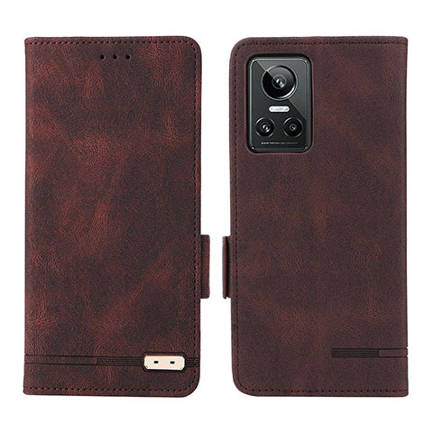 Coque Portefeuille Livre Cuir Etui Clapet L06Z pour Realme GT Neo3 5G Marron