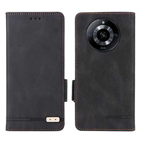 Coque Portefeuille Livre Cuir Etui Clapet L06Z pour Realme Narzo 60 5G Noir