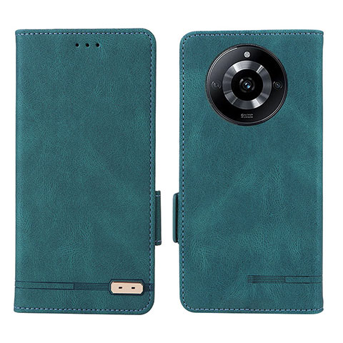 Coque Portefeuille Livre Cuir Etui Clapet L06Z pour Realme Narzo 60 5G Vert