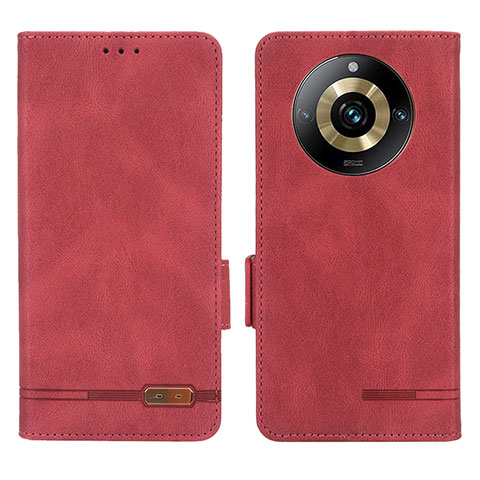 Coque Portefeuille Livre Cuir Etui Clapet L06Z pour Realme Narzo 60 Pro 5G Rouge