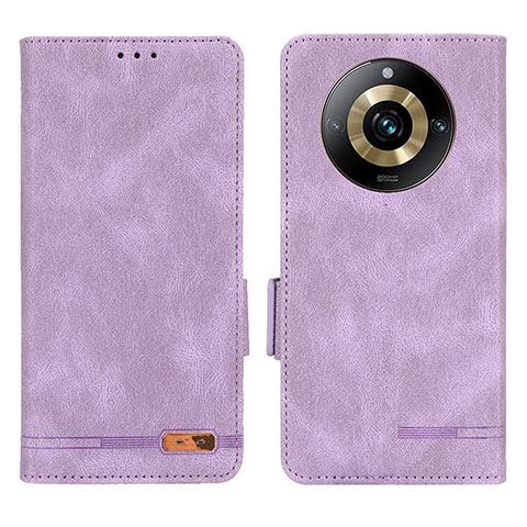 Coque Portefeuille Livre Cuir Etui Clapet L06Z pour Realme Narzo 60 Pro 5G Violet