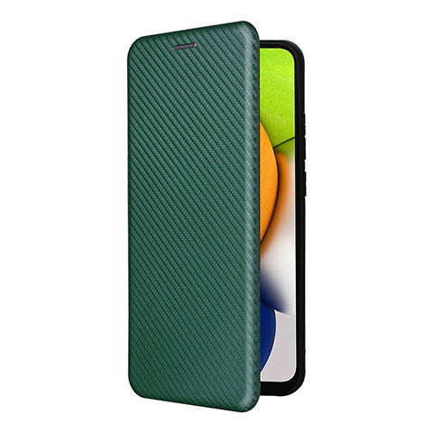 Coque Portefeuille Livre Cuir Etui Clapet L06Z pour Samsung Galaxy A03 Vert