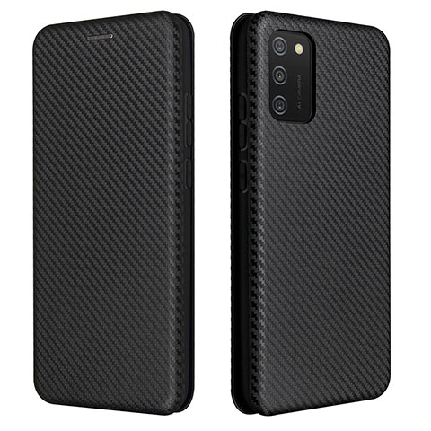 Coque Portefeuille Livre Cuir Etui Clapet L06Z pour Samsung Galaxy A03s Noir