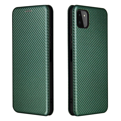 Coque Portefeuille Livre Cuir Etui Clapet L06Z pour Samsung Galaxy A22s 5G Vert