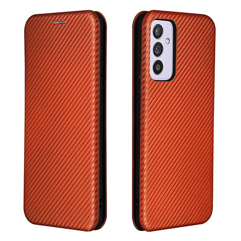 Coque Portefeuille Livre Cuir Etui Clapet L06Z pour Samsung Galaxy A24 4G Marron