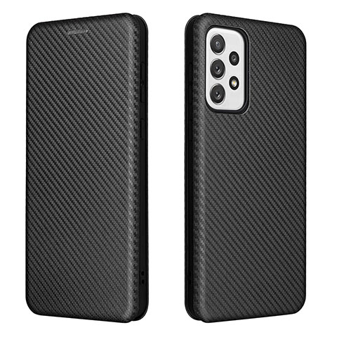 Coque Portefeuille Livre Cuir Etui Clapet L06Z pour Samsung Galaxy A73 5G Noir