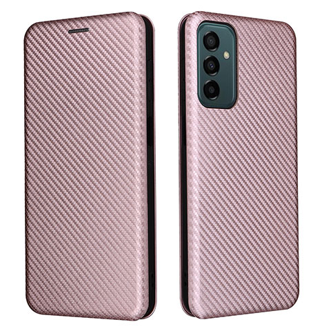 Coque Portefeuille Livre Cuir Etui Clapet L06Z pour Samsung Galaxy F23 5G Or Rose