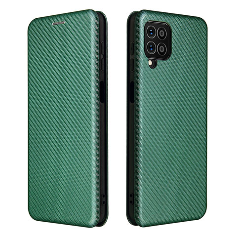 Coque Portefeuille Livre Cuir Etui Clapet L06Z pour Samsung Galaxy F62 5G Vert