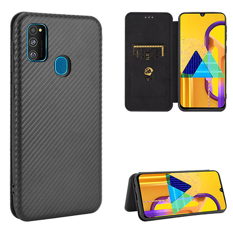 Coque Portefeuille Livre Cuir Etui Clapet L06Z pour Samsung Galaxy M30s Noir