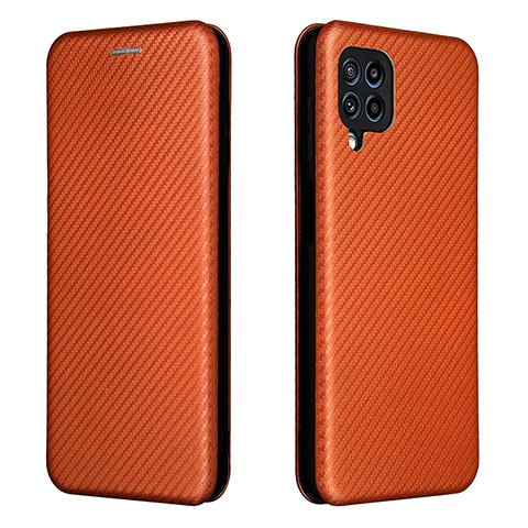 Coque Portefeuille Livre Cuir Etui Clapet L06Z pour Samsung Galaxy M32 4G Marron