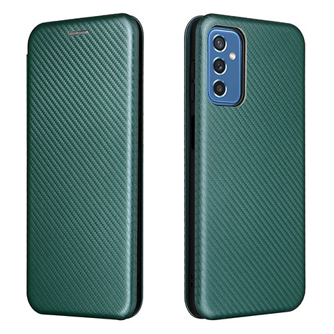 Coque Portefeuille Livre Cuir Etui Clapet L06Z pour Samsung Galaxy M52 5G Vert