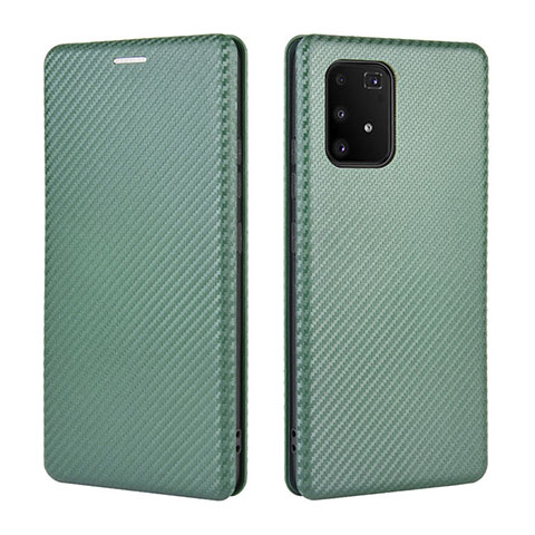 Coque Portefeuille Livre Cuir Etui Clapet L06Z pour Samsung Galaxy M80S Vert