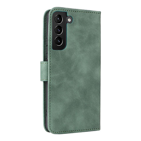 Coque Portefeuille Livre Cuir Etui Clapet L06Z pour Samsung Galaxy S21 Plus 5G Vert