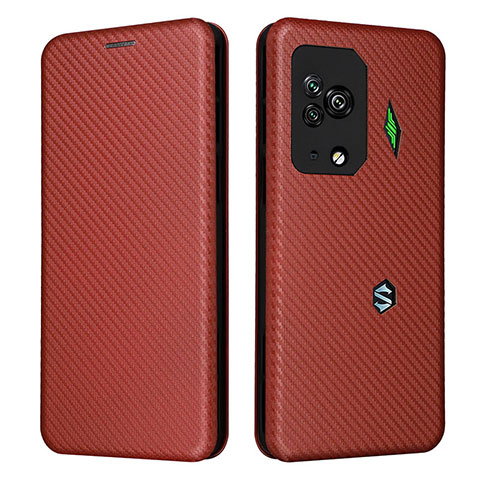 Coque Portefeuille Livre Cuir Etui Clapet L06Z pour Xiaomi Black Shark 5 Pro 5G Marron