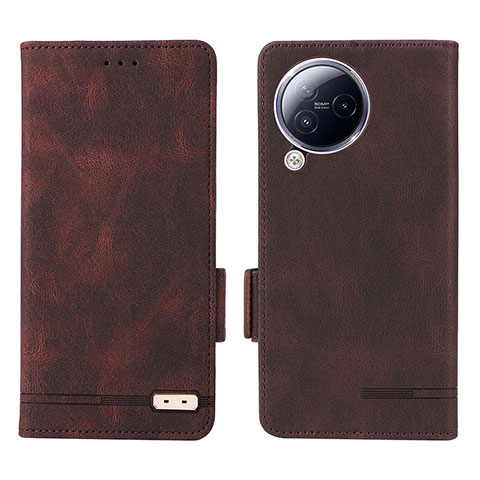 Coque Portefeuille Livre Cuir Etui Clapet L06Z pour Xiaomi Civi 3 5G Marron